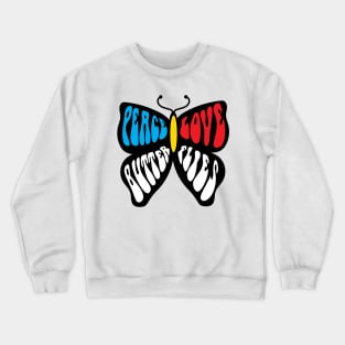 Peace Love Butterflies Crewneck Sweatshirt